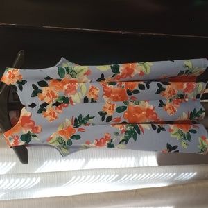 Vince Camuto Floral Sleeveless Dress